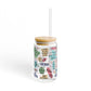 Ink and Charms Designs Sipper Glass With lid and straw / 16oz Sipper Glass  Personalized Teacher Daily Affirmation