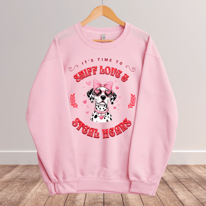 Ink and Charms Designs Sweatshirt 1 / S Dog's love Sweatshirt - Sniff Love and Steal Hugs