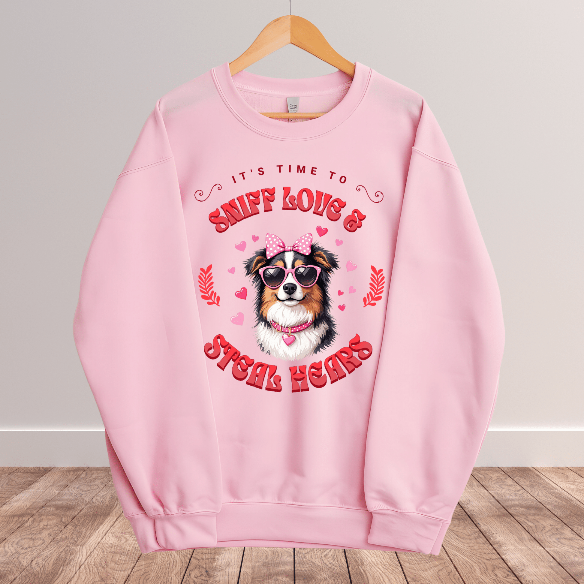 Ink and Charms Designs Sweatshirt 10 / S Dog's love Sweatshirt - Sniff Love and Steal Hugs