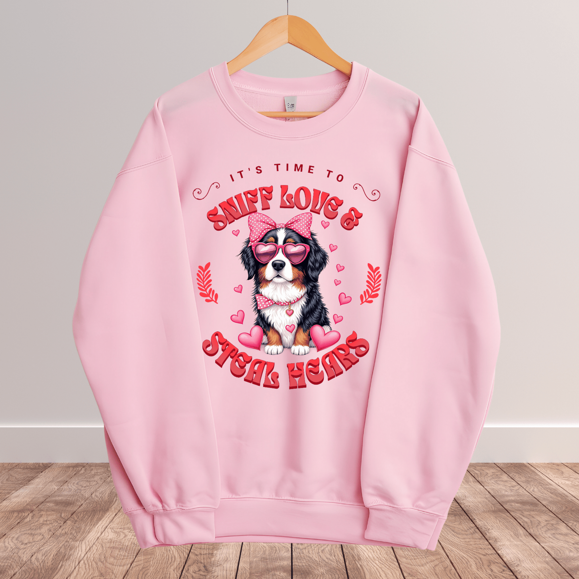 Ink and Charms Designs Sweatshirt 11 / S Dog's love Sweatshirt - Sniff Love and Steal Hugs