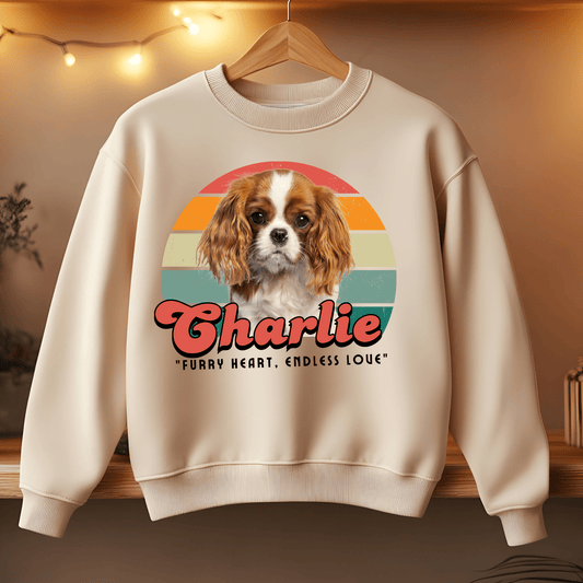 Ink and Charms Designs Sweatshirt 11 / S Dog's love Sweatshirt - Vintage design