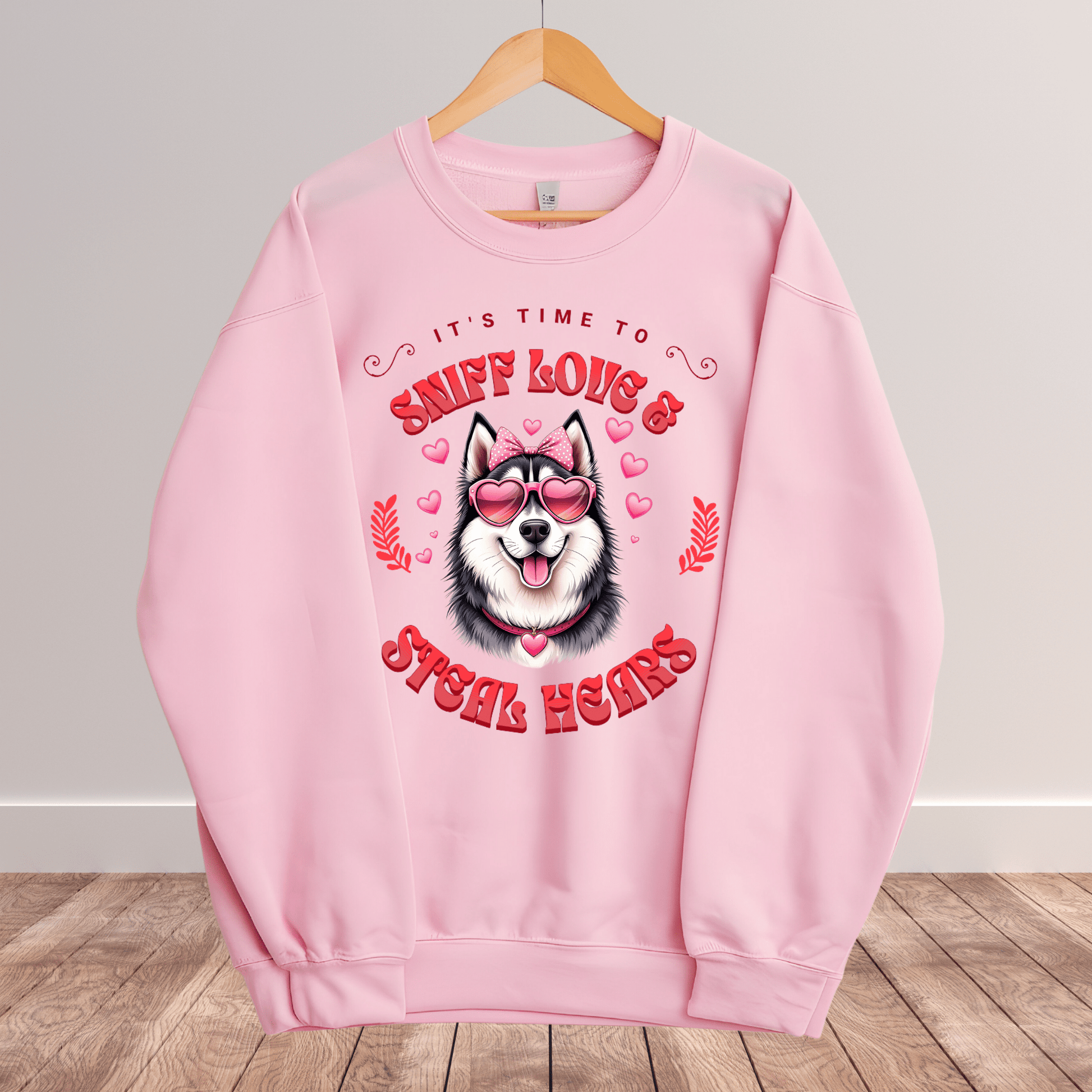 Ink and Charms Designs Sweatshirt 14 / S Dog's love Sweatshirt - Sniff Love and Steal Hugs