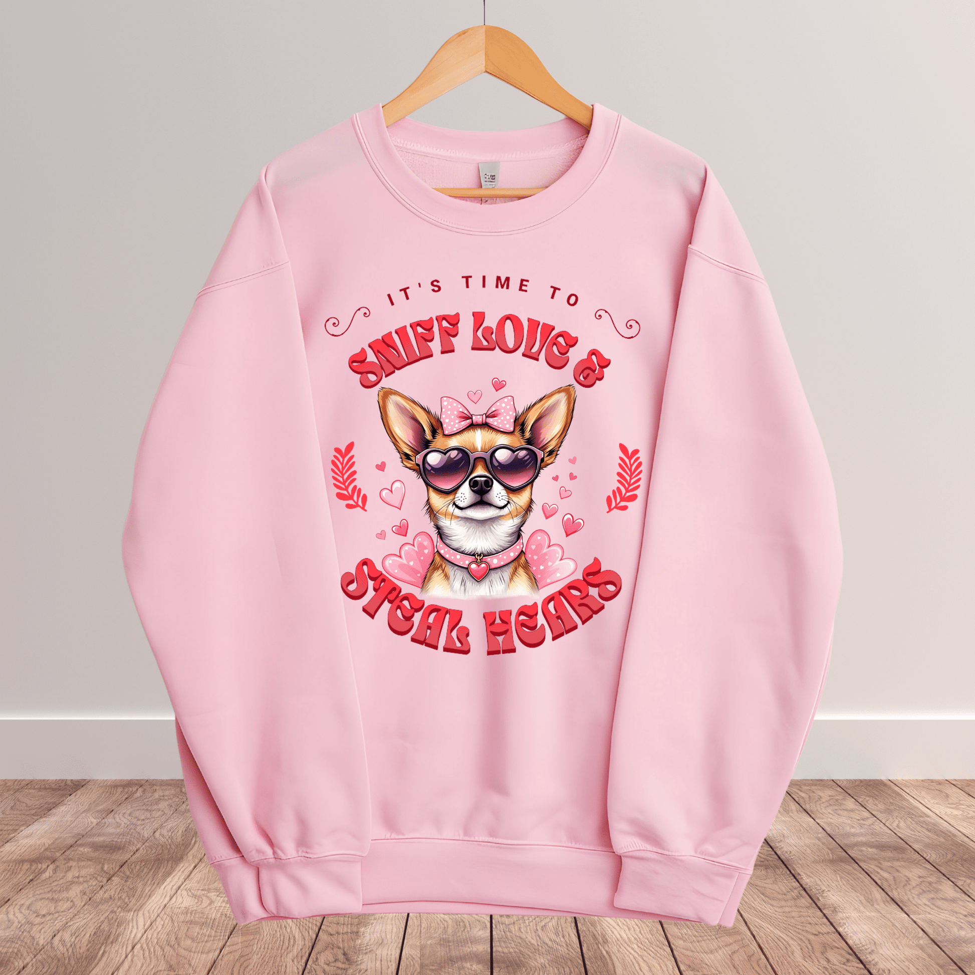 Ink and Charms Designs Sweatshirt 16 / S Dog's love Sweatshirt - Sniff Love and Steal Hugs