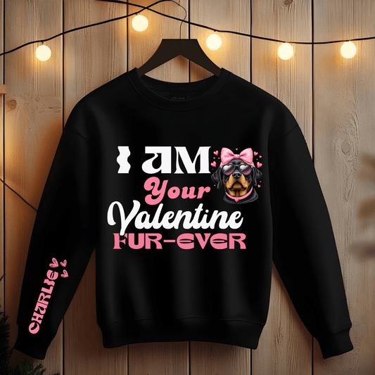 Ink and Charms Designs Sweatshirt 17 / S Valentines Dog Sweatshirt