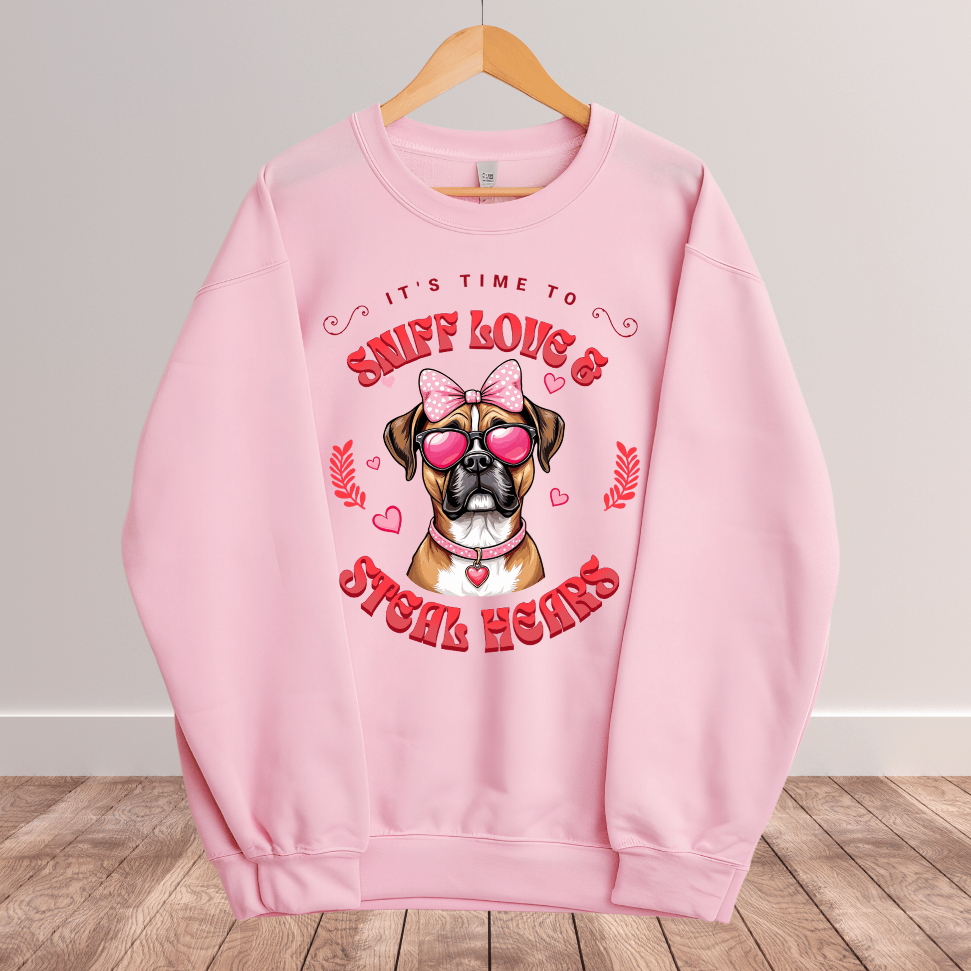 Ink and Charms Designs Sweatshirt 5 / S Dog's love Sweatshirt - Sniff Love and Steal Hugs