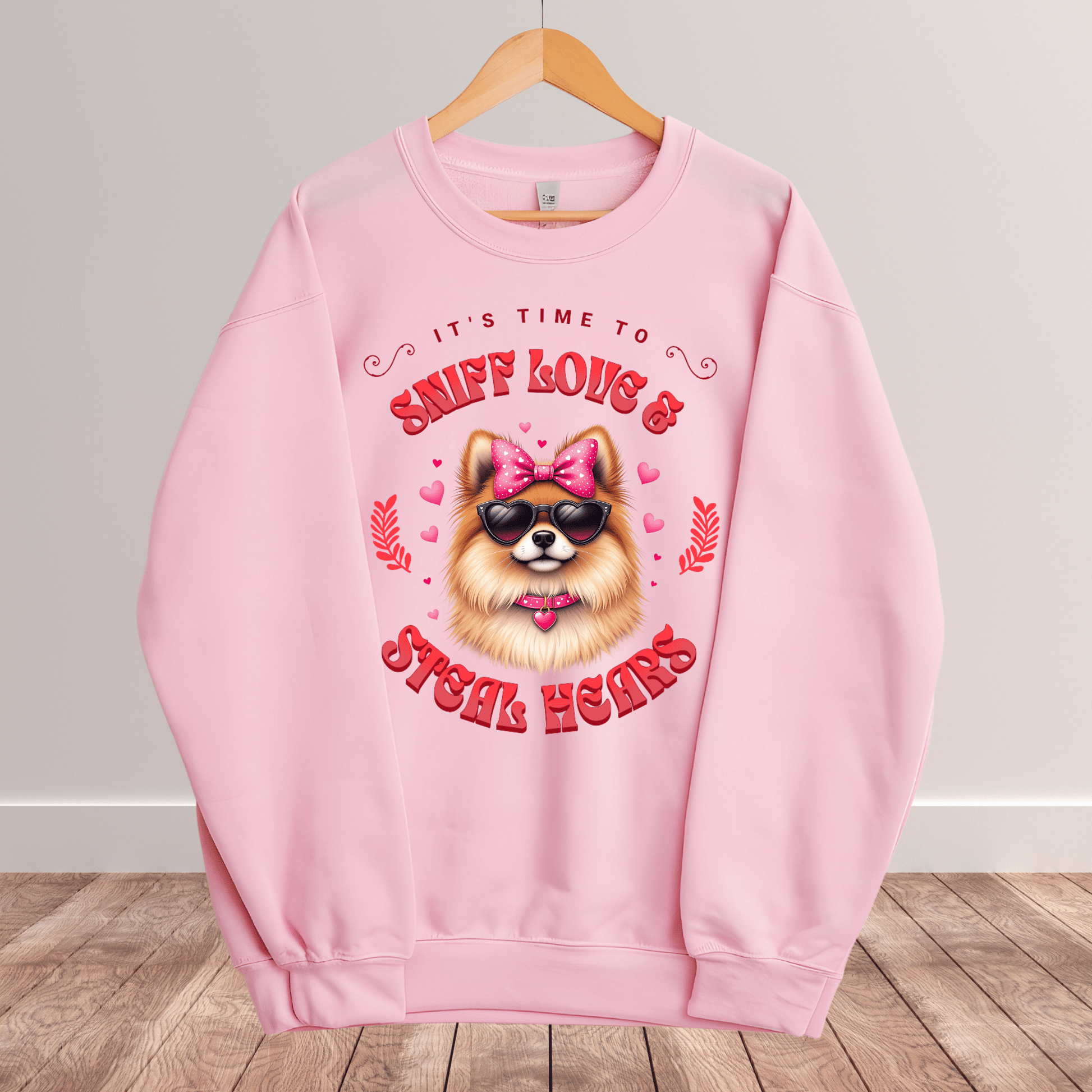 Ink and Charms Designs Sweatshirt 7 / S Dog's love Sweatshirt - Sniff Love and Steal Hugs