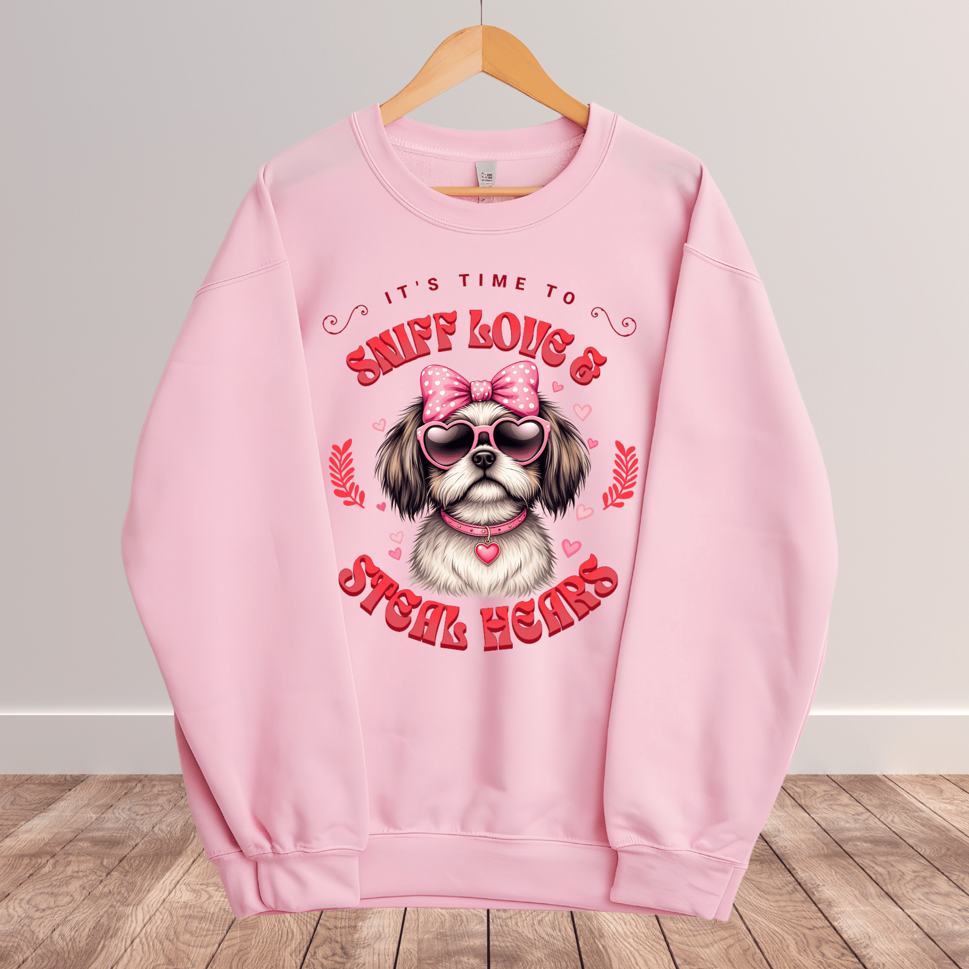 Ink and Charms Designs Sweatshirt 8 / S Dog's love Sweatshirt - Sniff Love and Steal Hugs