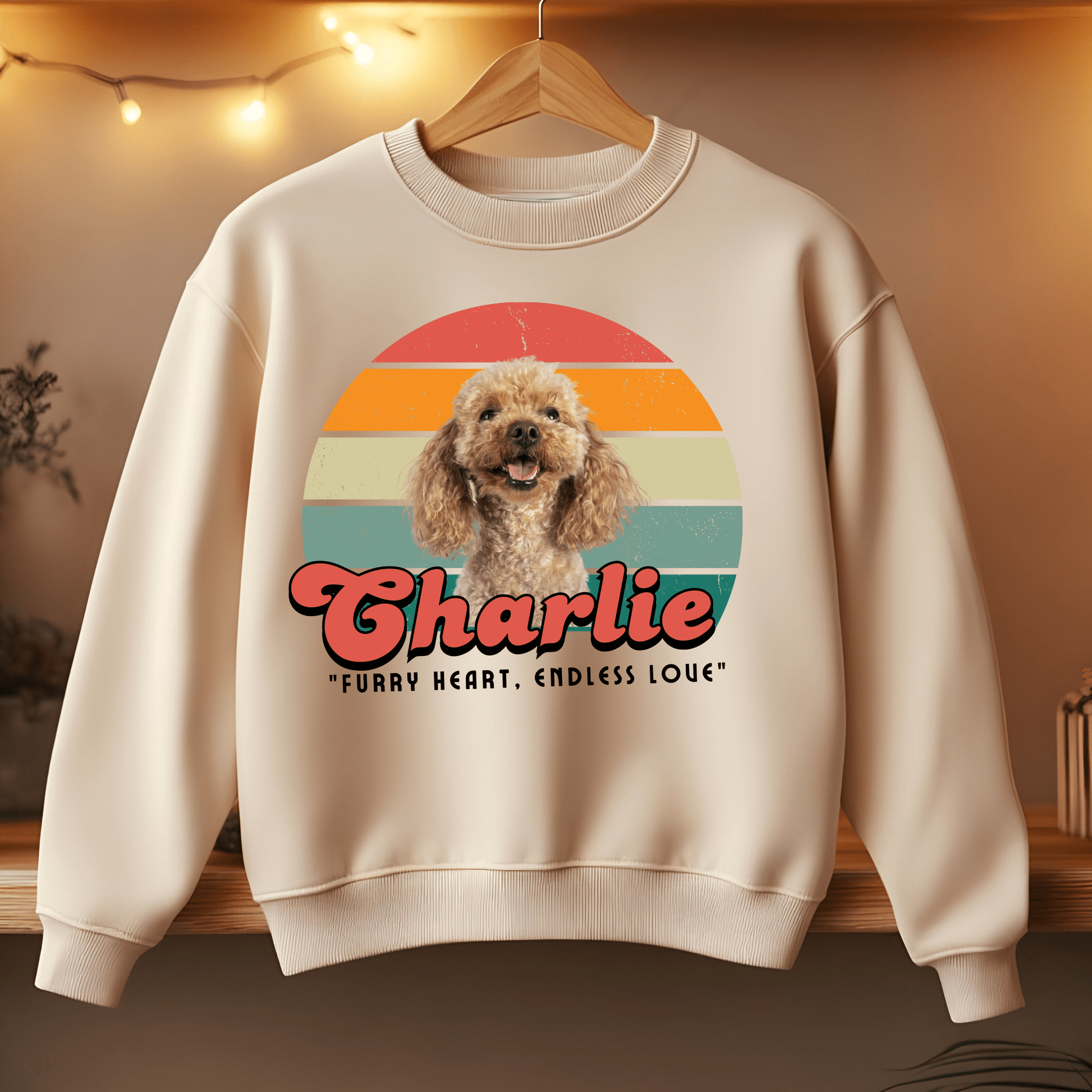 Ink and Charms Designs Sweatshirt 9 / S Dog's love Sweatshirt - Vintage design