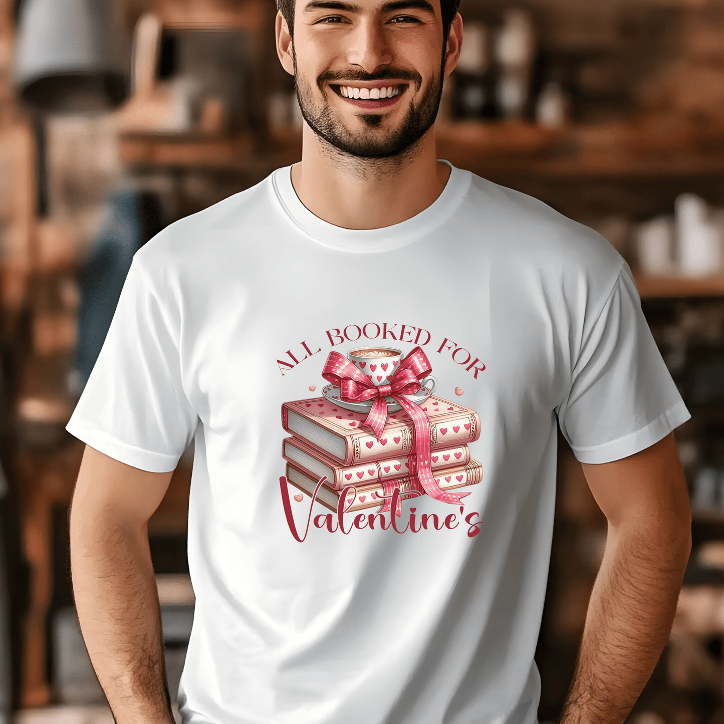 Ink and Charms Designs Sweatshirt All Booked for Valentine's - Reading Lovers Sweatshirt