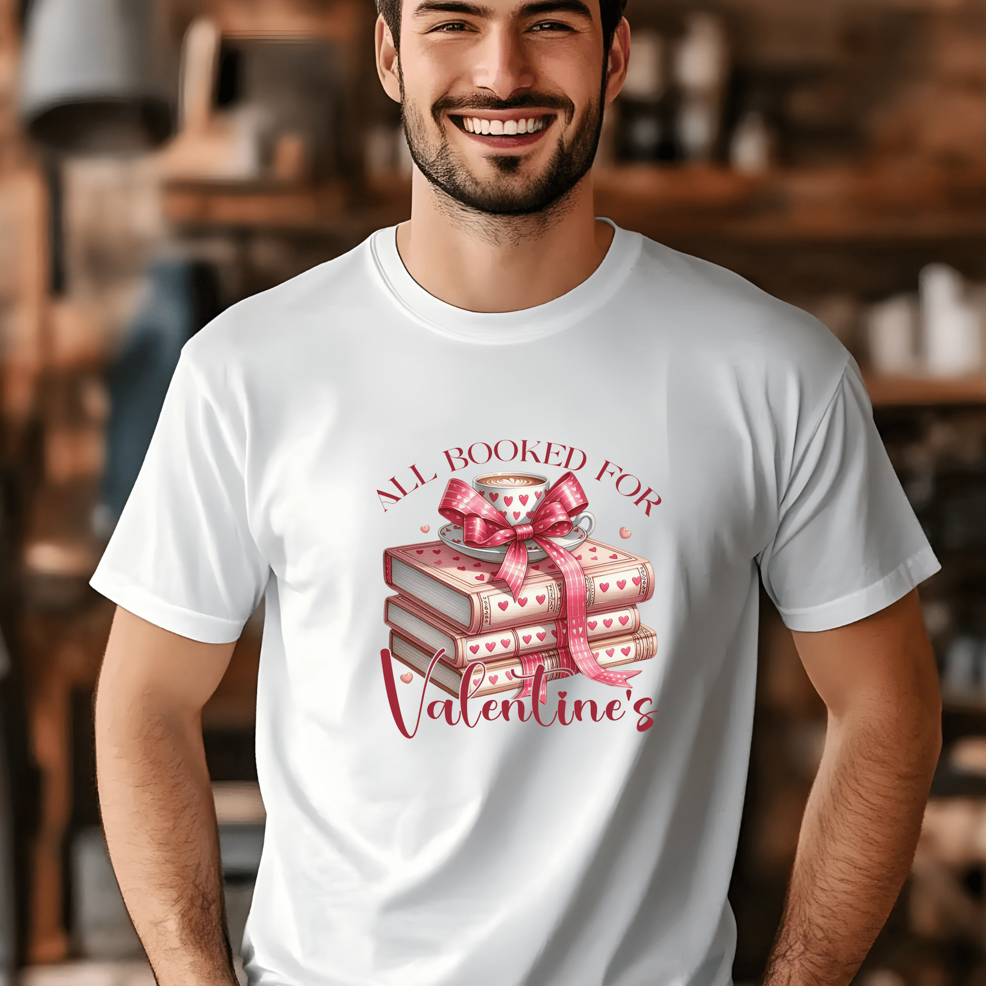 Ink and Charms Designs Sweatshirt All Booked for Valentine's - Reading Lovers Sweatshirt