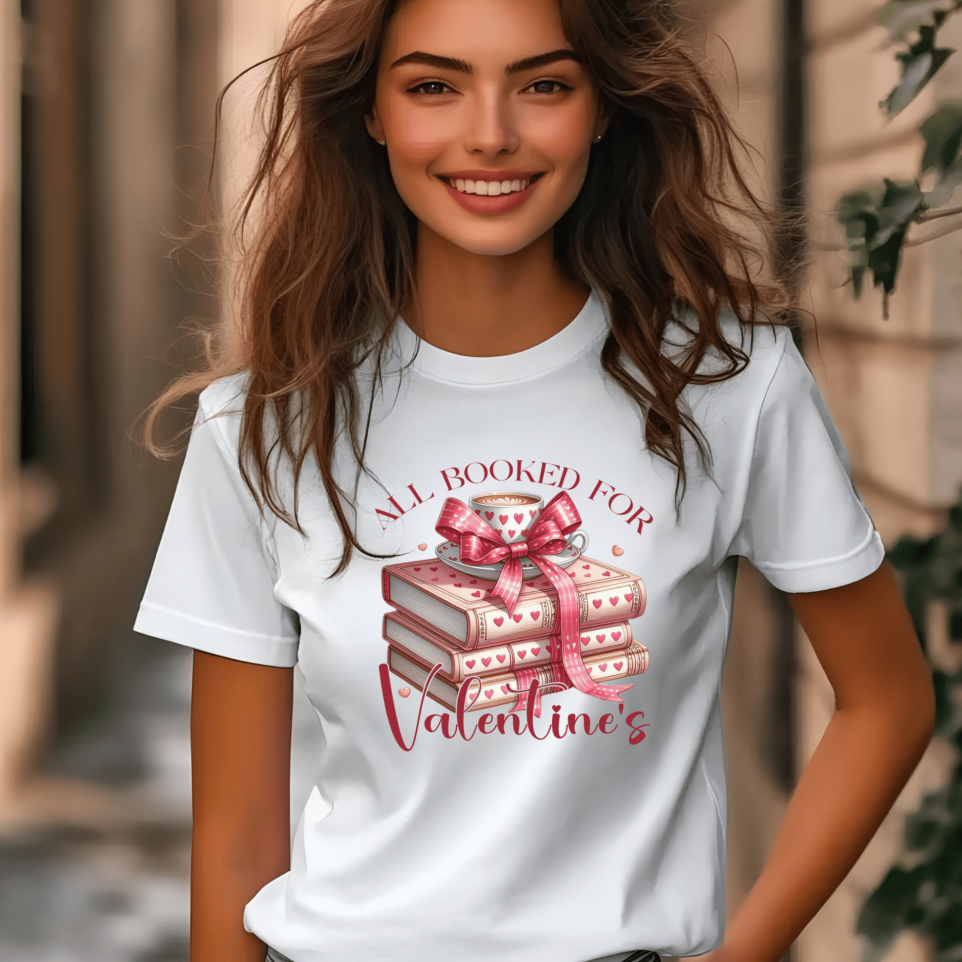 Ink and Charms Designs Sweatshirt All Booked for Valentine's - Reading Lovers Sweatshirt