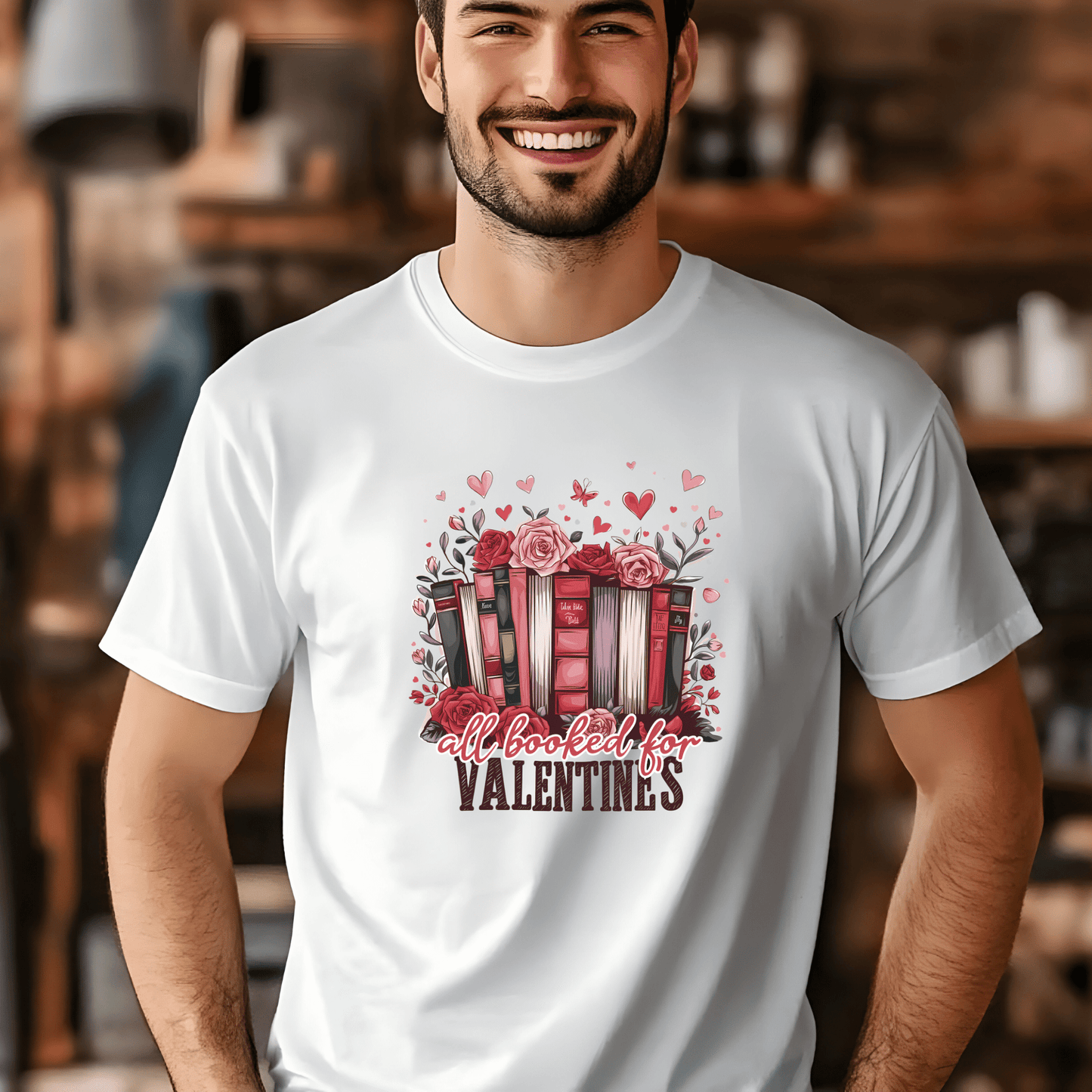 Ink and Charms Designs Sweatshirt All Booked for Valentine's - Reading Lovers Sweatshirt