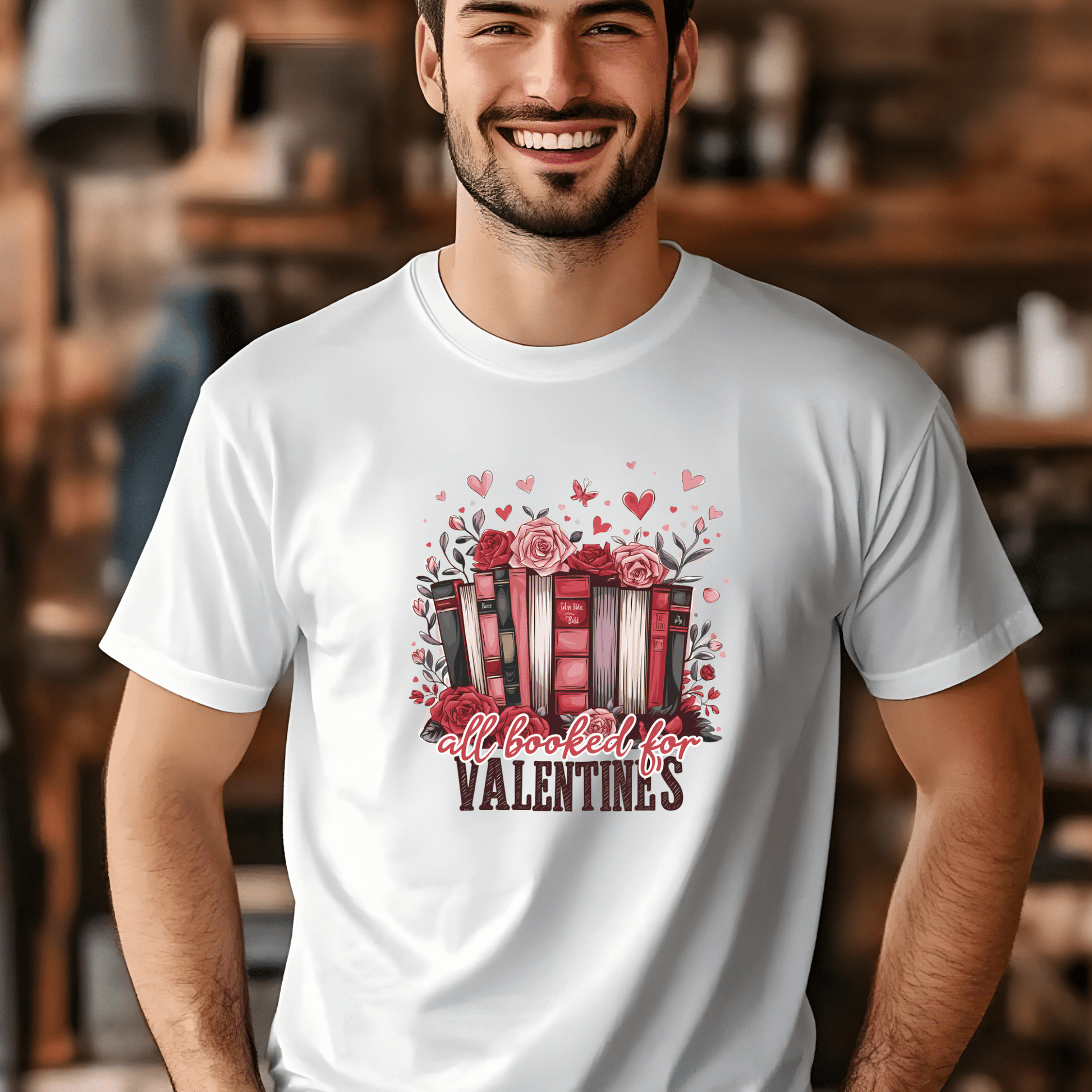 Ink and Charms Designs Sweatshirt All Booked for Valentine's - Reading Lovers Sweatshirt