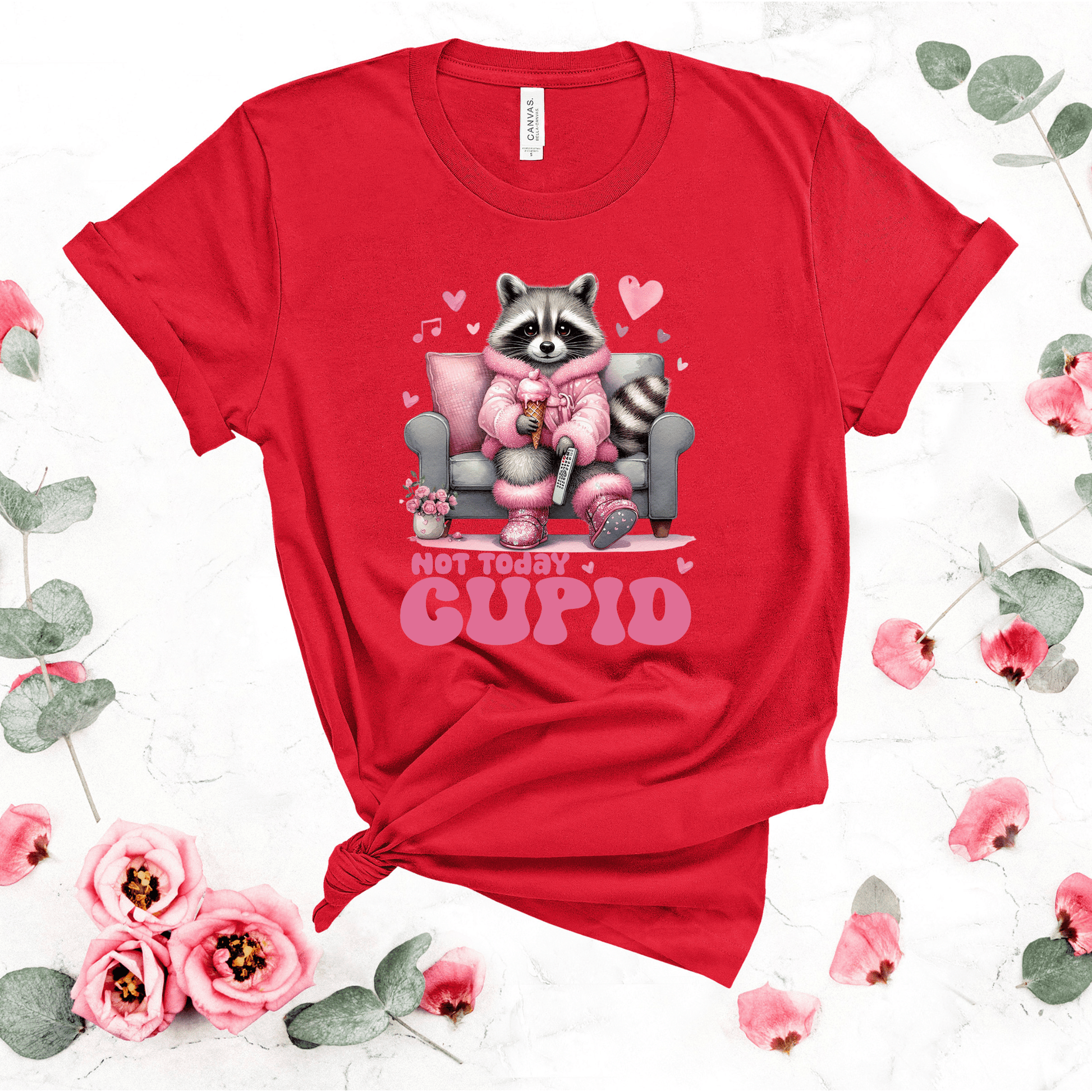 Ink and Charms Designs Sweatshirt 🦝💔 Chill in Style This Valentine’s Day with a Fun Twist! 💔🦝- T-shirt, Sweatshirt & Hoodie