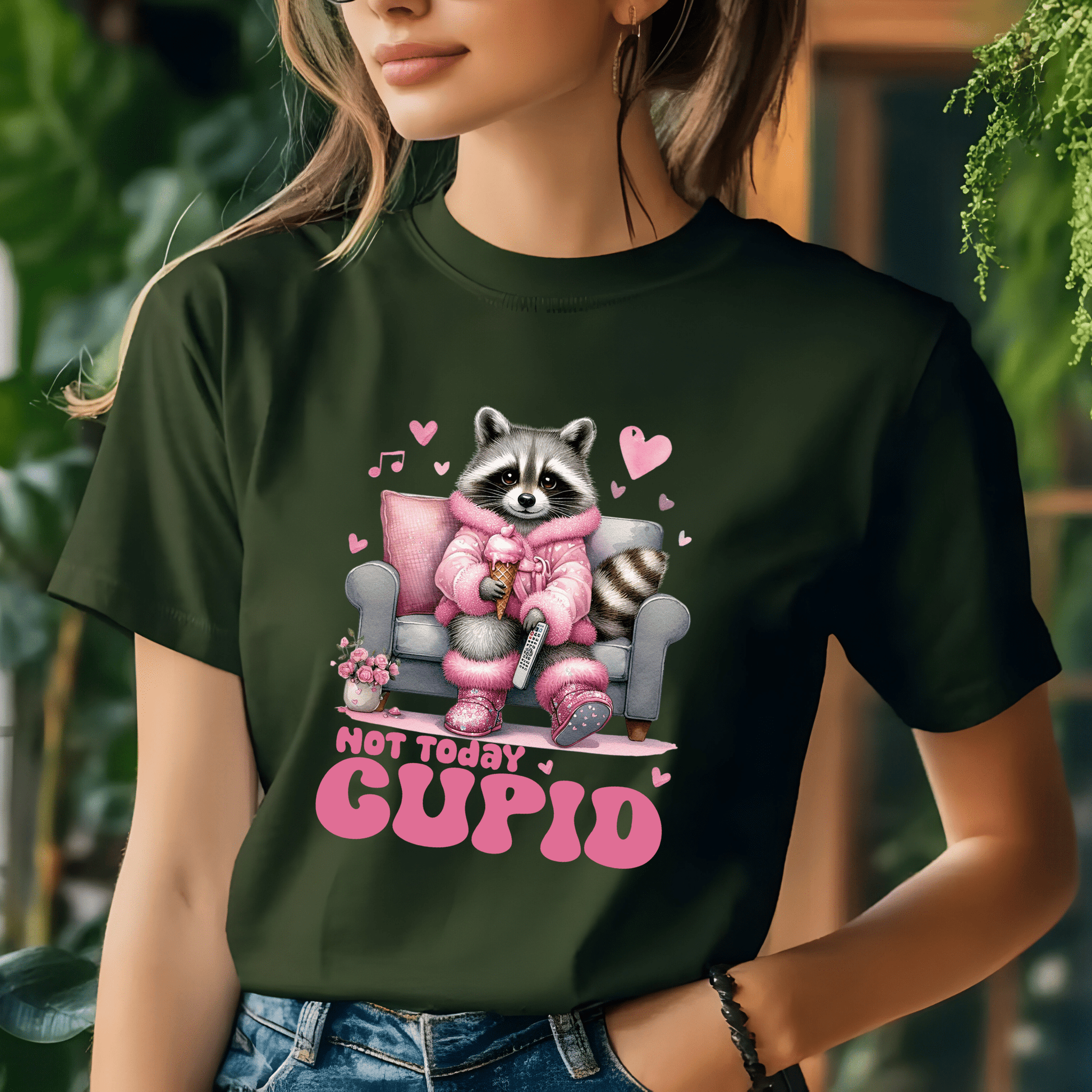Ink and Charms Designs Sweatshirt 🦝💔 Chill in Style This Valentine’s Day with a Fun Twist! 💔🦝- T-shirt, Sweatshirt & Hoodie