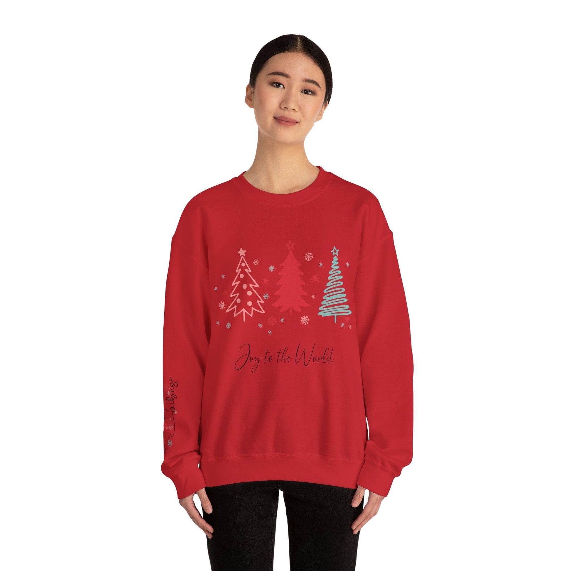 Ink and Charms Designs Sweatshirt Christmas Joy Unisex Sweatshirt with Sleeve Print