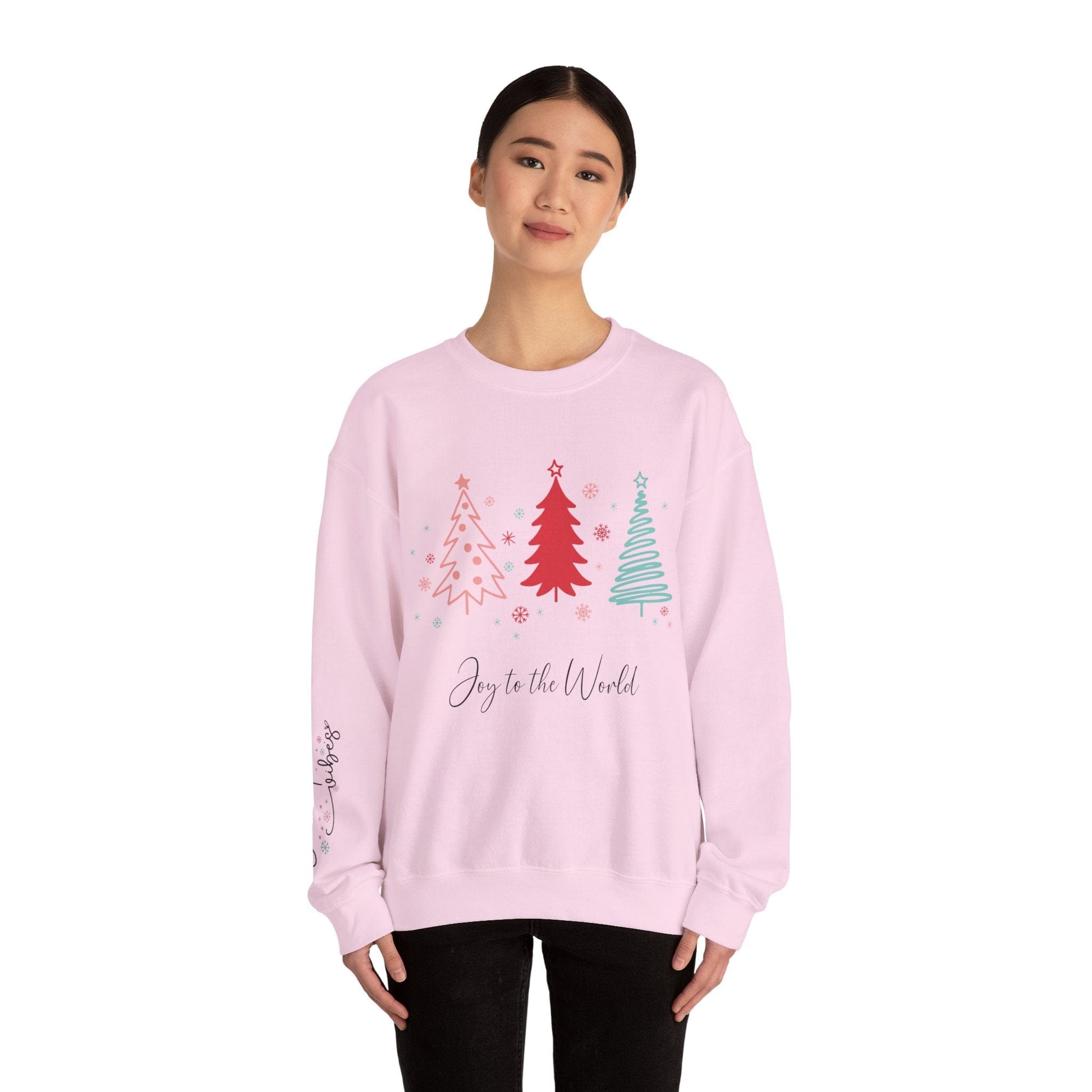 Ink and Charms Designs Sweatshirt Christmas Joy Unisex Sweatshirt with Sleeve Print