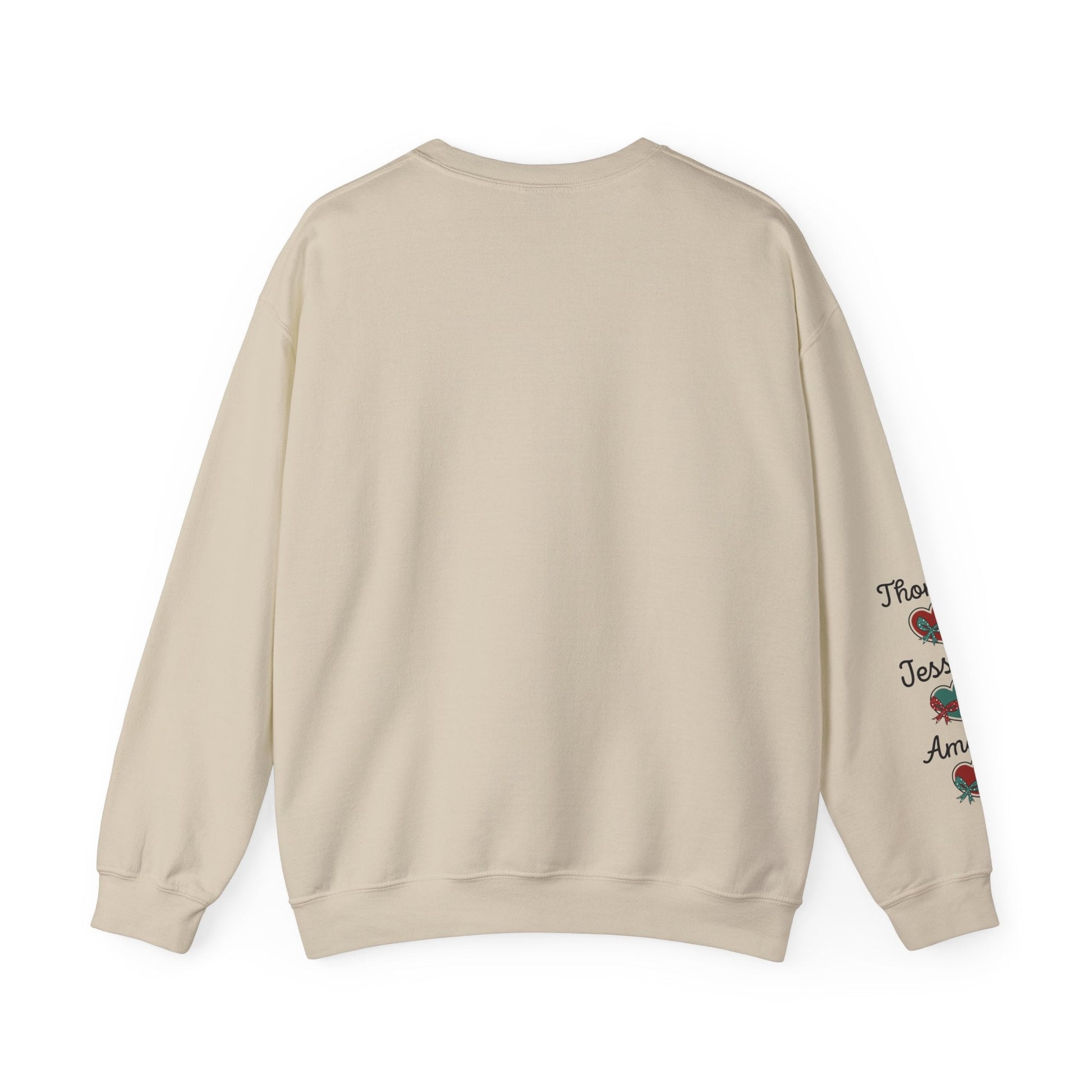 Ink and Charms Designs Sweatshirt Crewneck Sweatshirt Mama Clause Design with Kids' Names