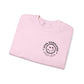 Ink and Charms Designs Sweatshirt Crewneck Sweatshirt Overstimulated Moms Club Side Front and Back Design