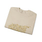 Printify Sweatshirt Crewneck Sweatshirt - Syria map with cities