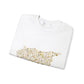 Printify Sweatshirt Crewneck Sweatshirt - Syria map with cities