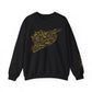 Printify Sweatshirt Crewneck Sweatshirt - Syria map with cities