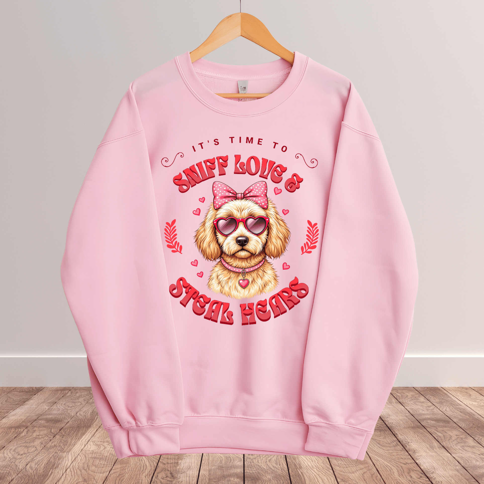 Ink and Charms Designs Sweatshirt Dog's love Sweatshirt - Sniff Love and Steal Hugs