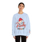 Ink and Charms Designs Sweatshirt Family 2024 Unisex Sweatshirt with Personalized Family Names Sleeve Design