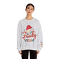 Ink and Charms Designs Sweatshirt Family 2024 Unisex Sweatshirt with Personalized Family Names Sleeve Design