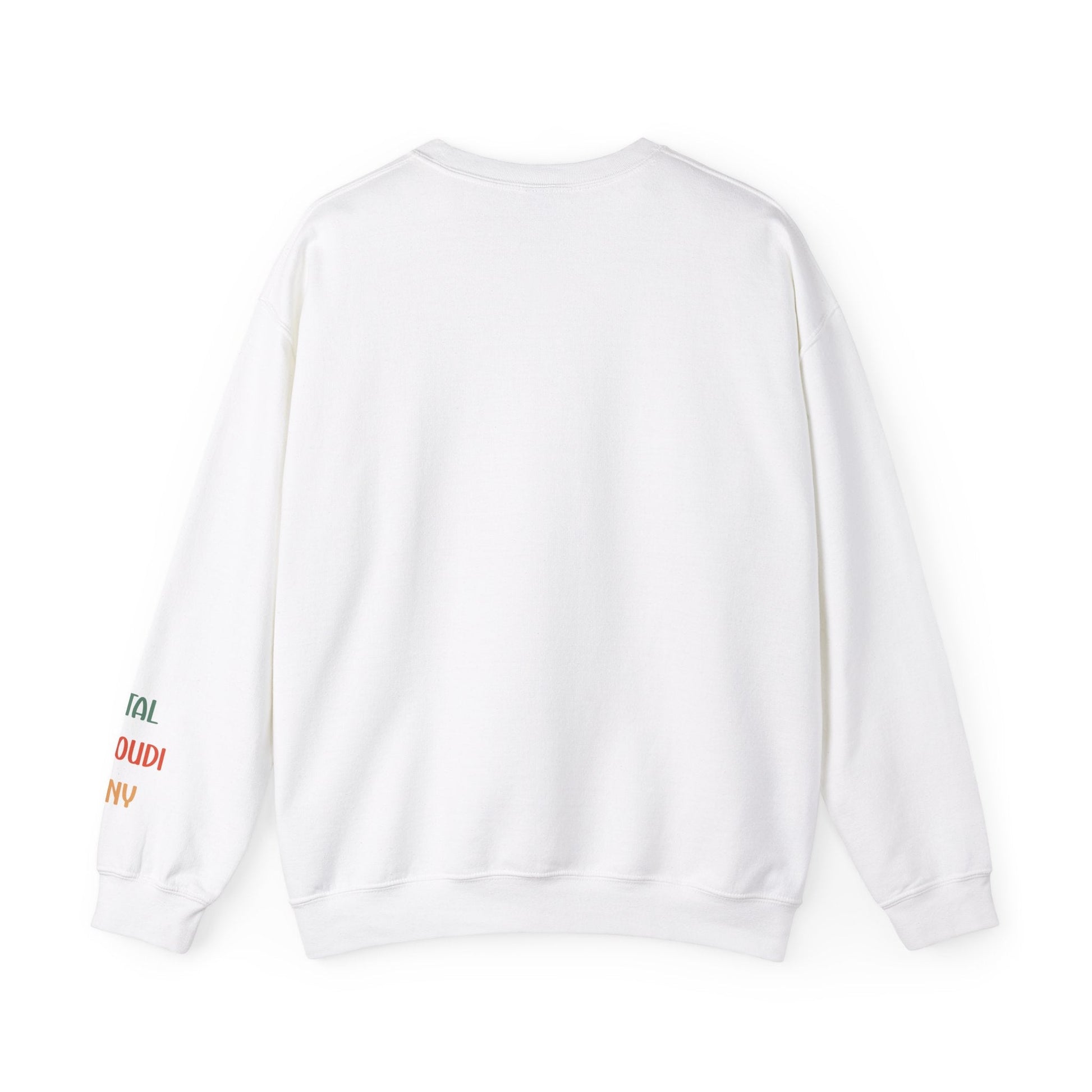 Ink and Charms Designs Sweatshirt Family 2024 Unisex Sweatshirt with Personalized Family Names Sleeve Design