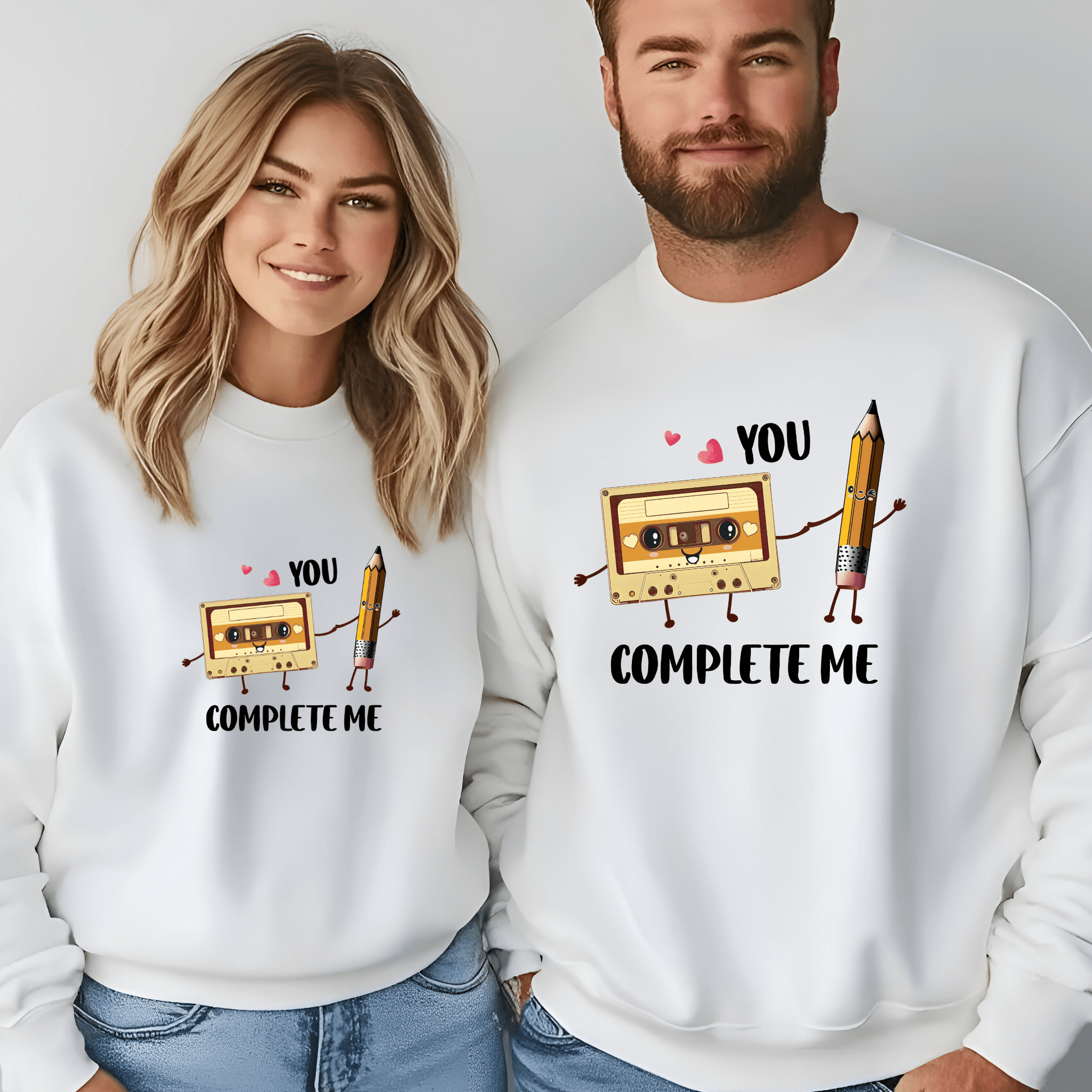 Ink and Charms Designs Sweatshirt Funny Valentine Couple- Sweatshirts