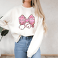 Ink and Charms Designs Sweatshirt Glitter Bow, Hearts, and Stethoscope Valentine’s Day Sweatshirt