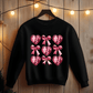 Ink and Charms Designs Sweatshirt Glitter Bows and Hearts Valentine’s Day Sweatshirt