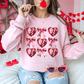 Ink and Charms Designs Sweatshirt Glitter Bows and Hearts Valentine’s Day Sweatshirt