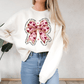 Ink and Charms Designs Sweatshirt Glitter Bows and Hearts Valentine’s Day Sweatshirt