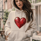 Ink and Charms Designs Sweatshirt Glitter Heart Valentine’s Day Sweatshirt