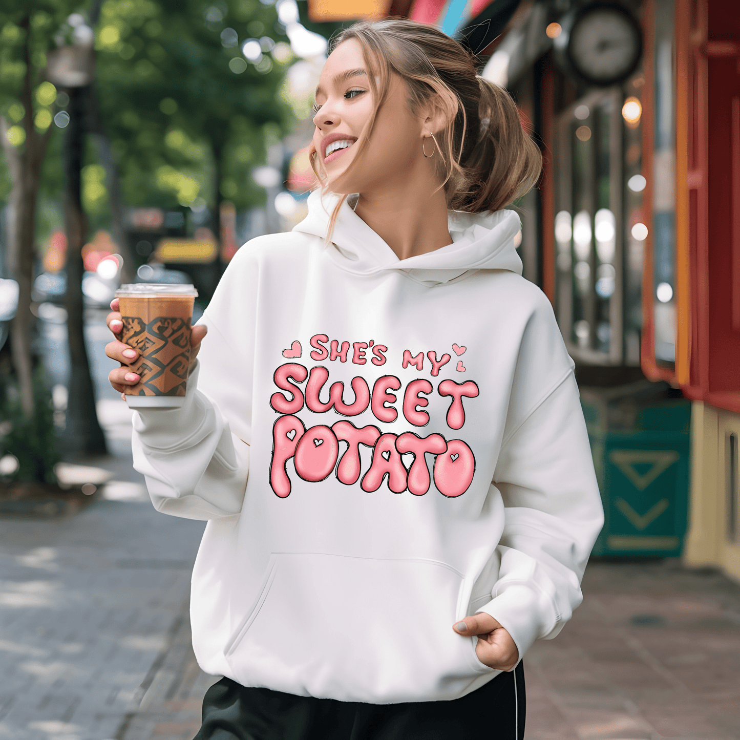 Ink and Charms Designs Sweatshirt Hoodie / Pink / S 💖✨ "She's My Sweet Potato" , T-shirt, Sweatshirt & Hoodie