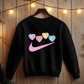 Ink and Charms Designs Sweatshirt Hoodie / S / White Athletic Valentines day T-shirt/Sweatshirt