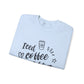Ink and Charms Designs Sweatshirt Iced Coffee Addict Heavy Blend Crewneck Sweatshirt