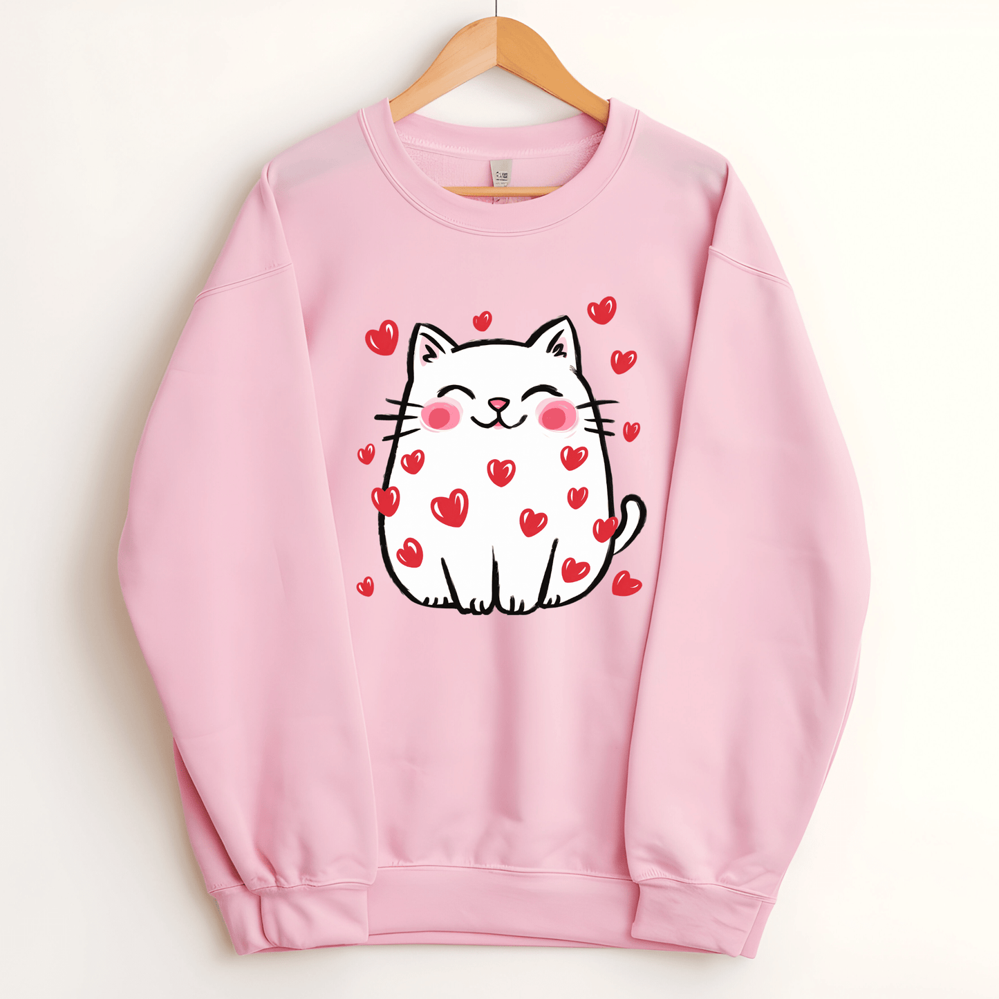 Ink and Charms Designs Sweatshirt 🐾❤️ Love is Purr-fect with Our Adorable Cat Design! ❤️🐾- T-shirt, Sweatshirt & Hoodie