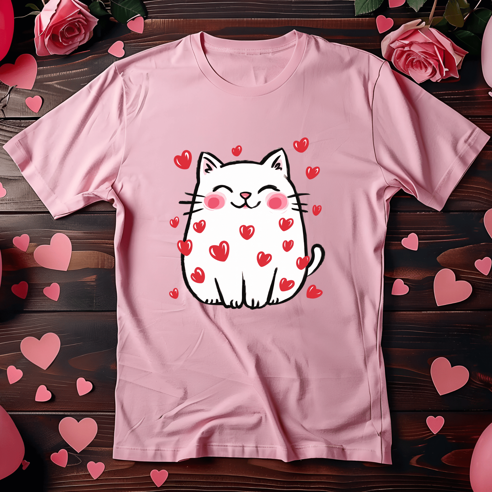 Ink and Charms Designs Sweatshirt 🐾❤️ Love is Purr-fect with Our Adorable Cat Design! ❤️🐾- T-shirt, Sweatshirt & Hoodie