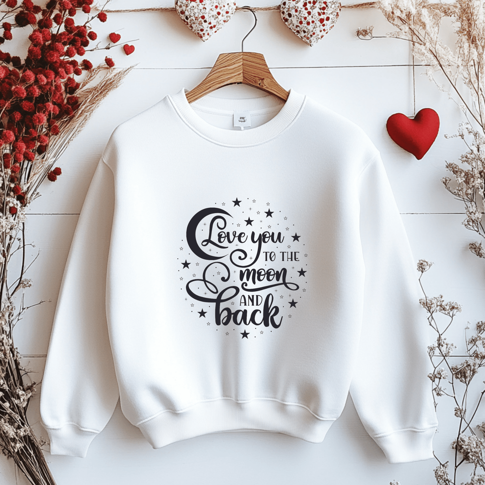 Ink and Charms Designs Sweatshirt 🌙💖 Love That’s Out of This World! 💖🌙- T-shirt, Sweatshirt & Hoodie