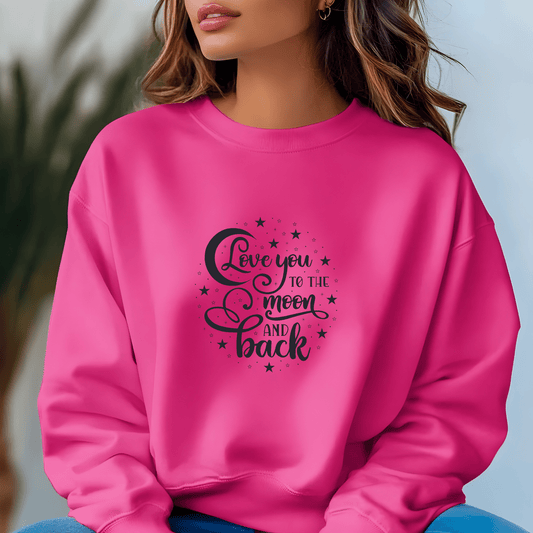 Ink and Charms Designs Sweatshirt 🌙💖 Love That’s Out of This World! 💖🌙- T-shirt, Sweatshirt & Hoodie