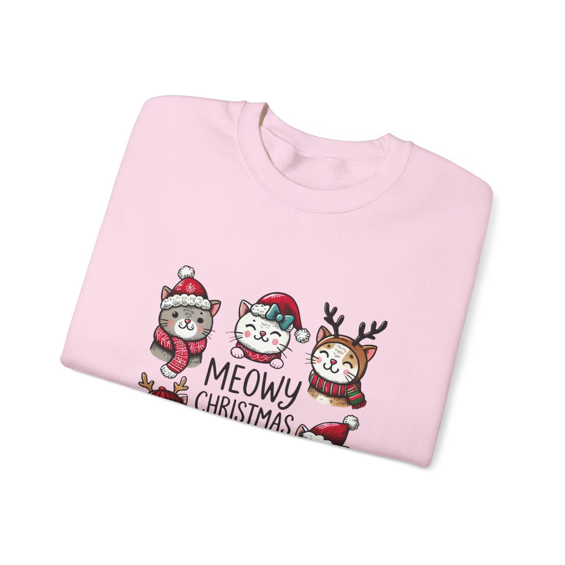 Ink and Charms Designs Sweatshirt Meowy Christmas Sweatshirt
