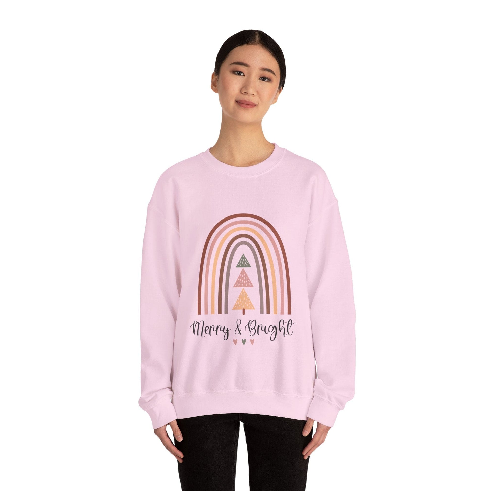 Ink and Charms Designs Sweatshirt Merry and bright Unisex Sweatshirt