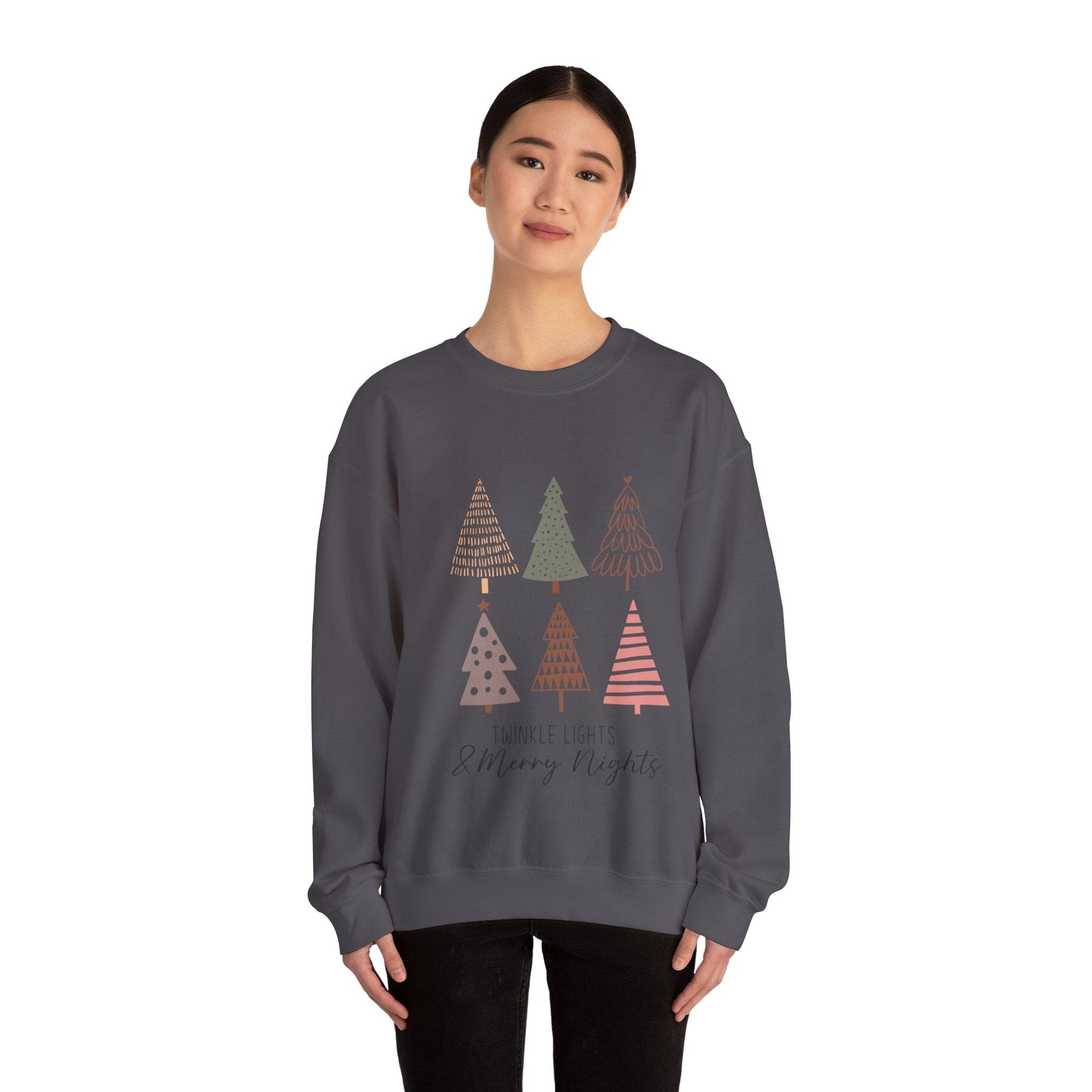 Ink and Charms Designs Sweatshirt Pastel color Christmas Unisex Sweatshirt