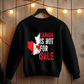 Ink and Charms Designs Sweatshirt Proudly Canadian Collection: CANADA STRONG - Wear Your Unwavering Support!