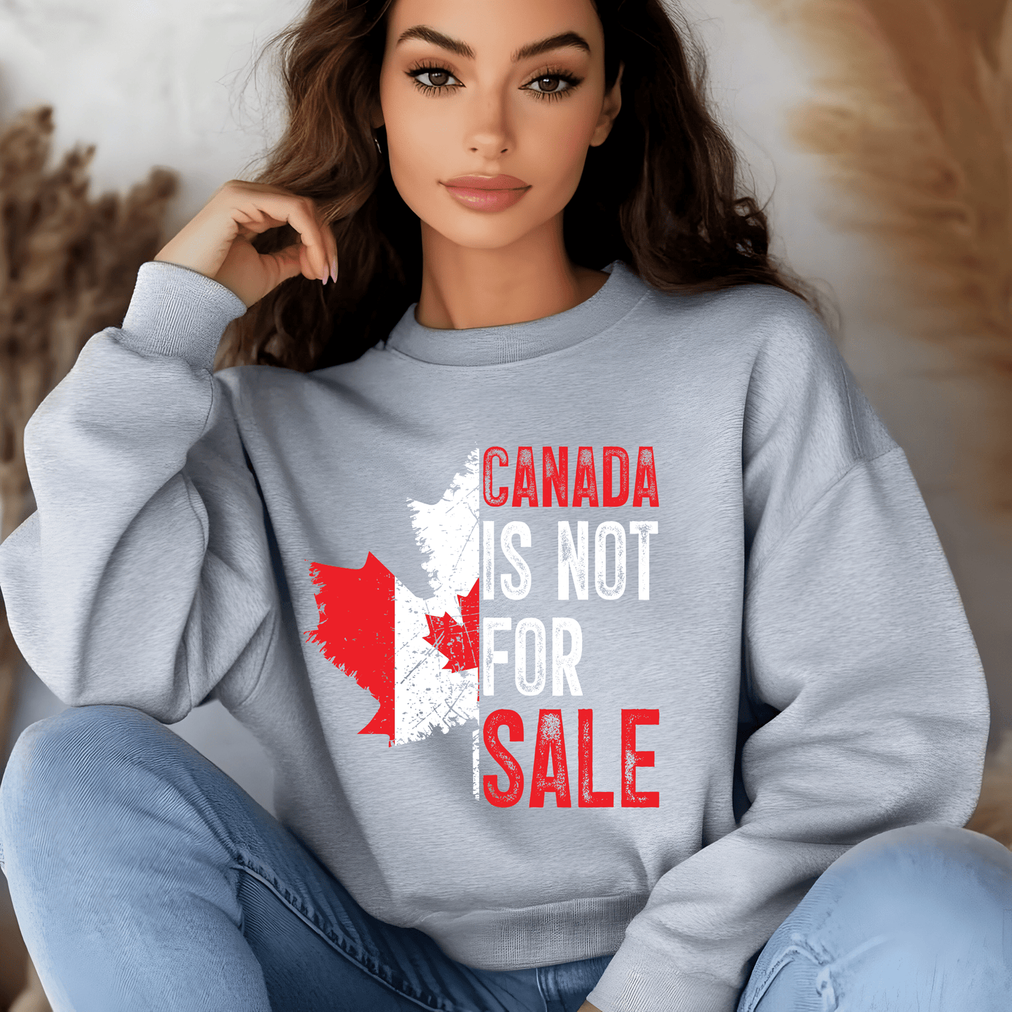 Ink and Charms Designs Sweatshirt Proudly Canadian Collection: CANADA STRONG - Wear Your Unwavering Support!
