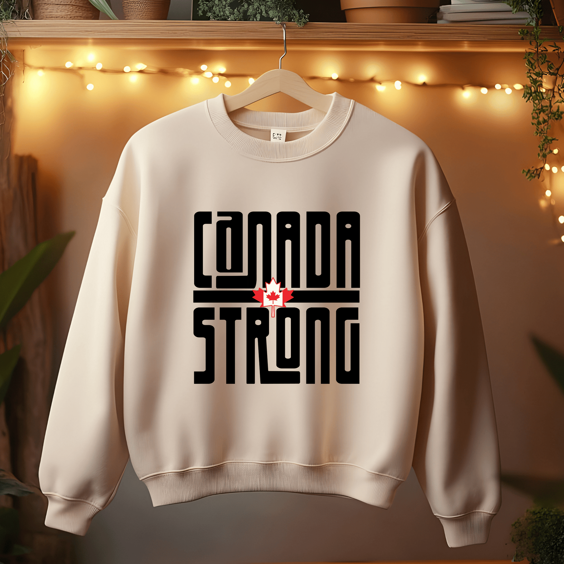 Ink and Charms Designs Sweatshirt Proudly Canadian Collection: CANADA STRONG - Wear Your Unwavering Support!