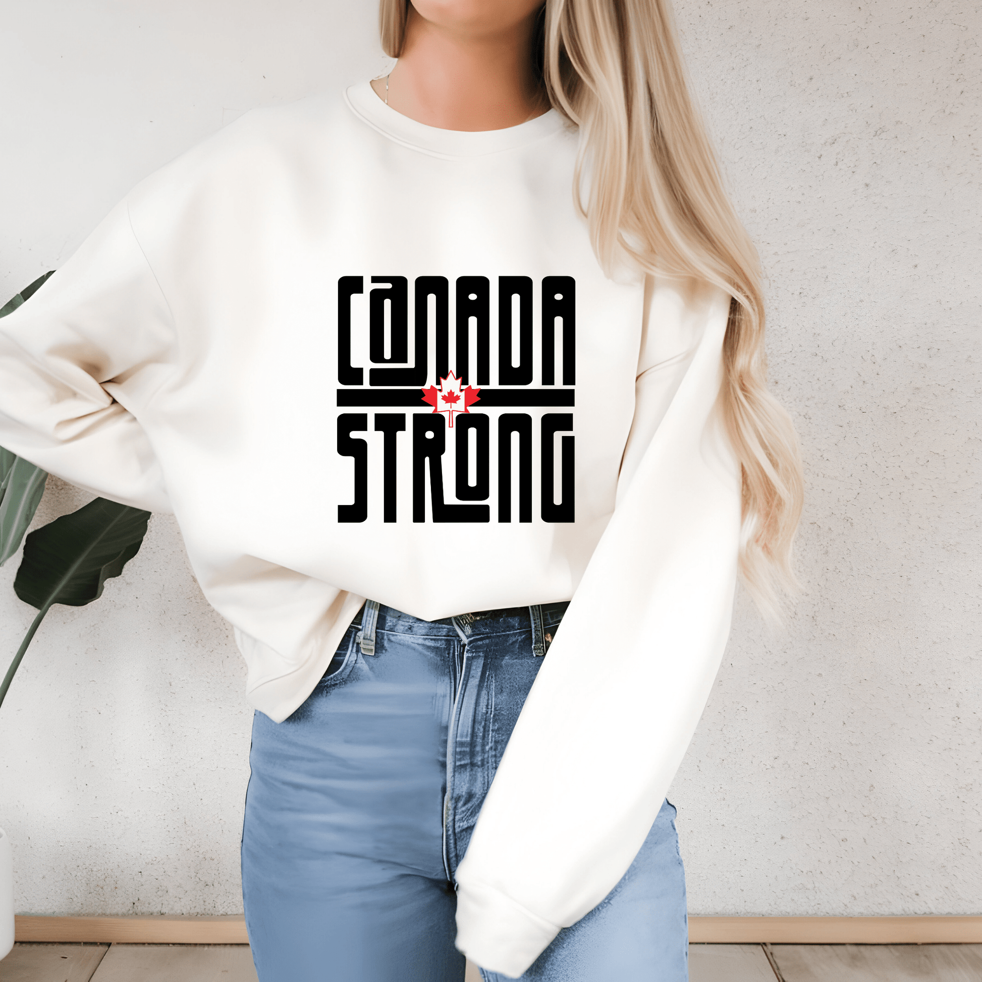 Ink and Charms Designs Sweatshirt Proudly Canadian Collection: CANADA STRONG - Wear Your Unwavering Support!